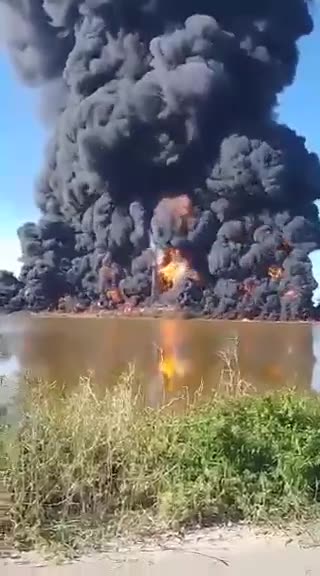 Crude oil fire in Mexico.