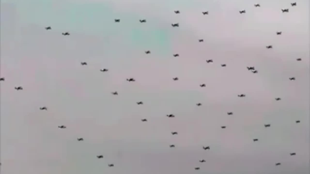 Chinese Military Practicing Drone Swarm Warfare