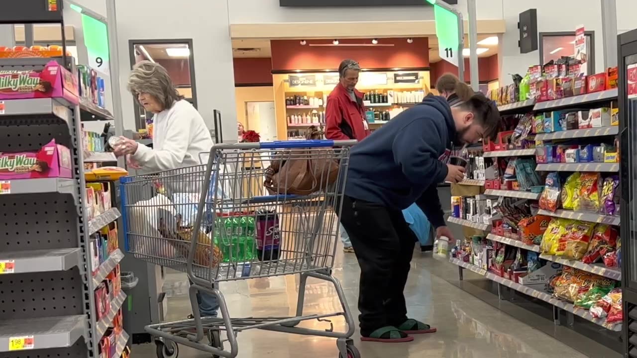 Wet fart prank at walmart 😂😂😂