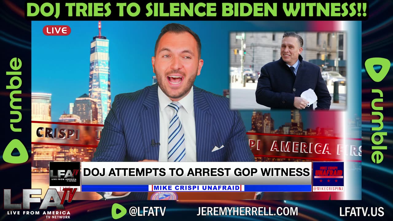 DOJ TRIES TO SILENCE BIDEN WITNESS!!