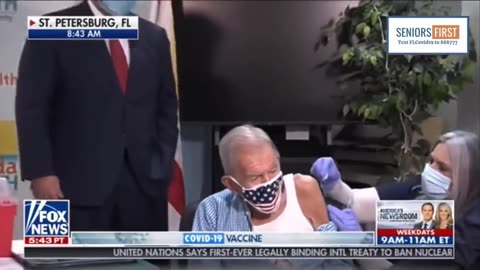 Ron DeSantis used a 100 year old WW2 veteran as a vaccine Guinea pig on live TV.