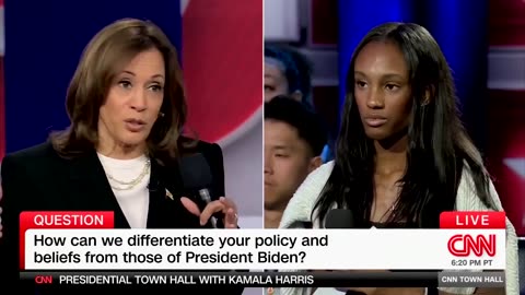 🚨 Kamala ONCE AGAIN is unable to answer how she'd be different than Biden