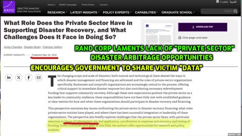 FEMA IS A GLOBALIST STAKEHOLDER PREDATION FACILITATOR (SHARE)