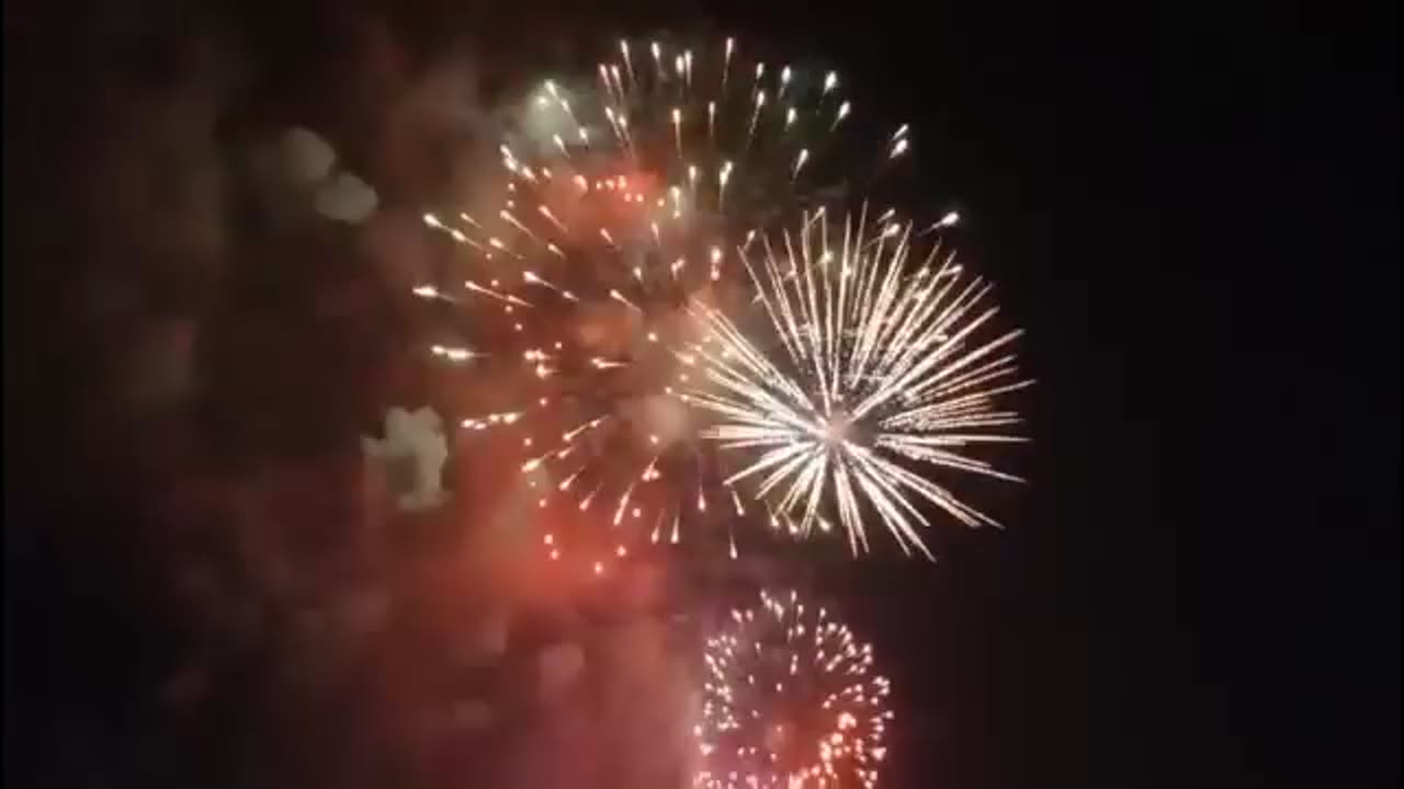 Fireworks in Islamabad on 14 August 2023.