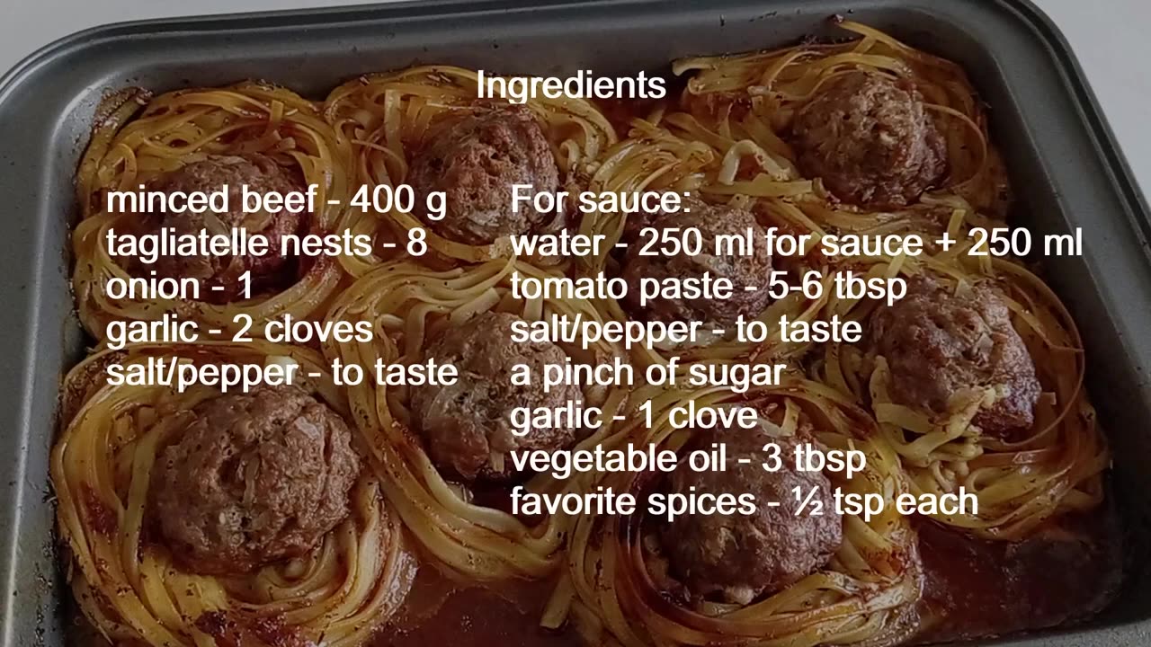 Tagliatelle Pasta Nests with Minced Beef in the Oven | Tasty Dinner Ideas