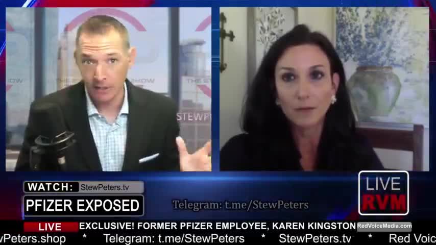 Stew Peters interviews former Pfizer employee and whistleblower Karen Kingston