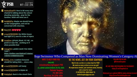 2021-12-01 07:00 EST - Patriots Soapbox AM: with LadyRWB , MykelJaye & DD