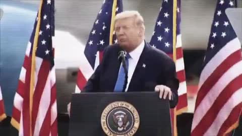 Trump as Americans watch from their homes.