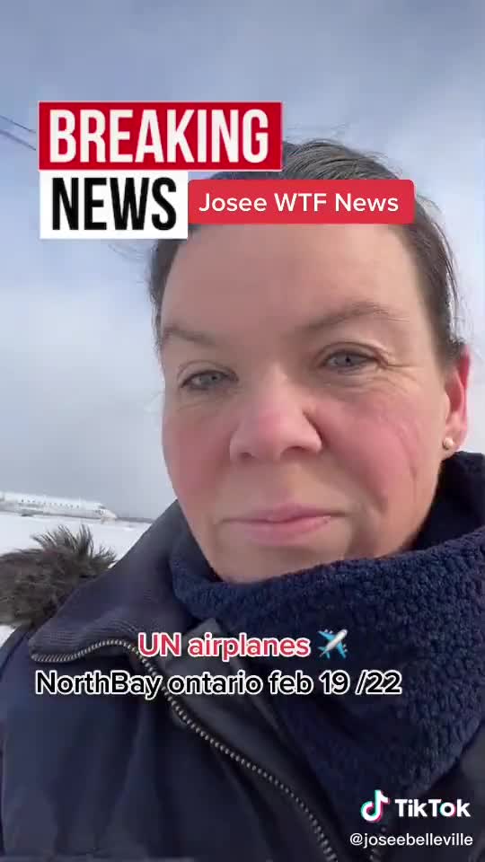 UN plane at North Bay, Ontario on February 19, 2022
