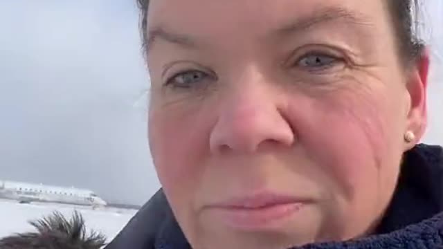 UN plane at North Bay, Ontario on February 19, 2022