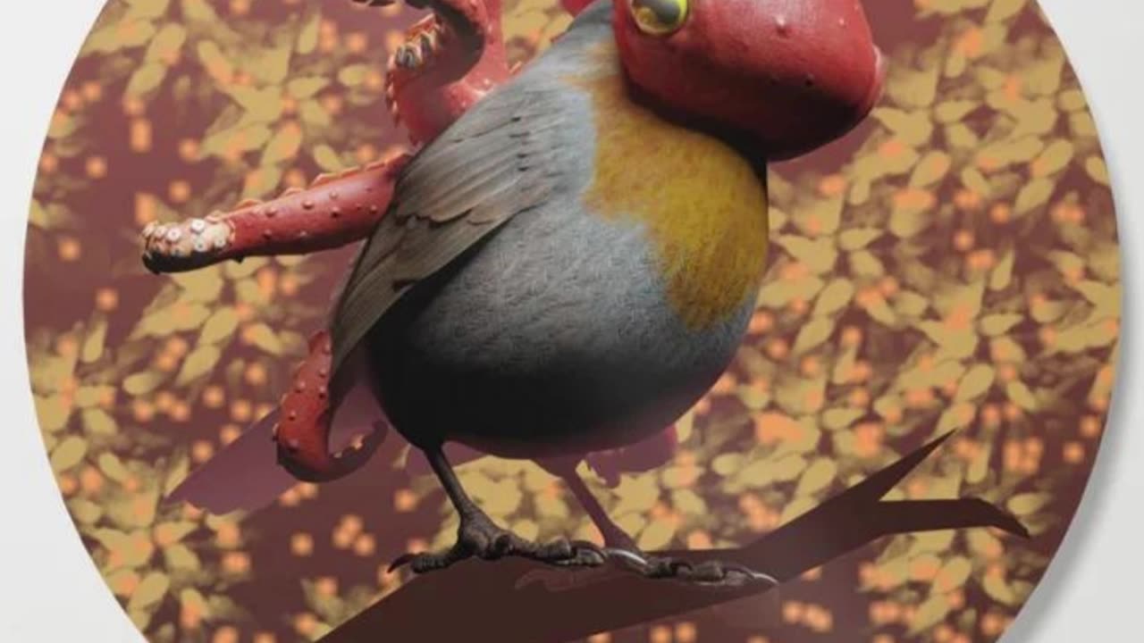 CSG (#Digital Art) Monster Bird #artforsale #artist #digitalartist