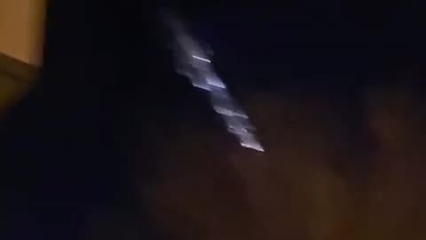 Viral video of rocket parts falling