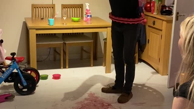 Weighted Hula Hoop Smashes Wine Glass