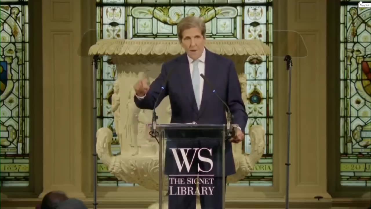 John Kerry in Scotland speaking on climate has a go at anyone arguing against him