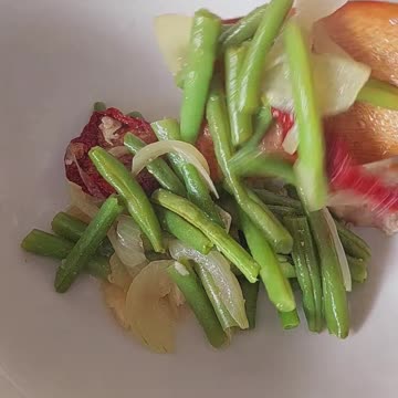 Stir Fry Green Beans with tomato and Pork #food #vegetables #stirfry #cooking #homecooked