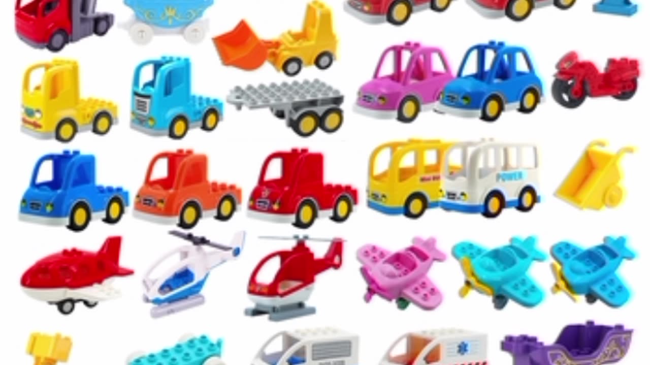 Children Kids Truck Car Bus City Traffic Series Assembly Educational Toy