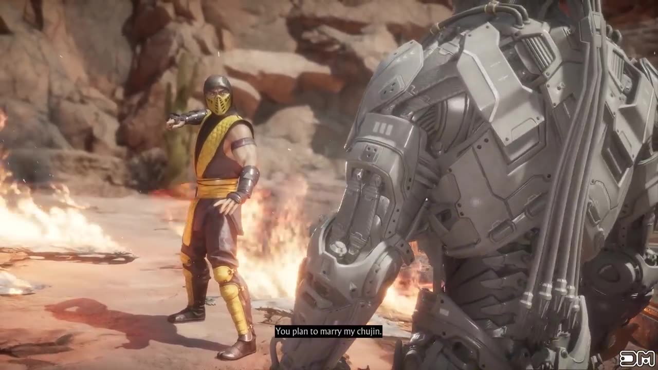 MK11 Scorpion Klassic Performs All Fatalities