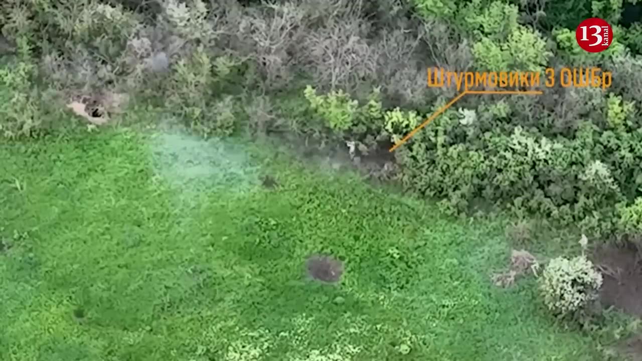 Ukrainian fighters who attacked Russian trench in forest - The invaders did not surrender