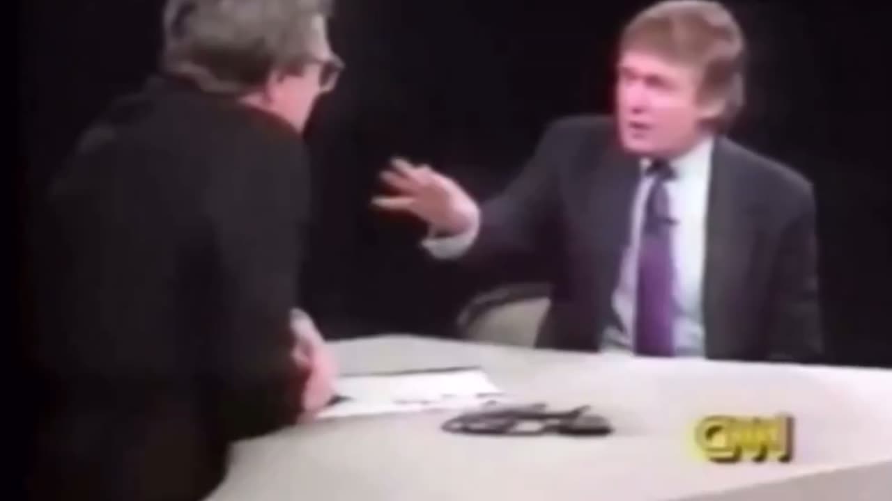 Brutal DJT on Larry King, 1989 | XD