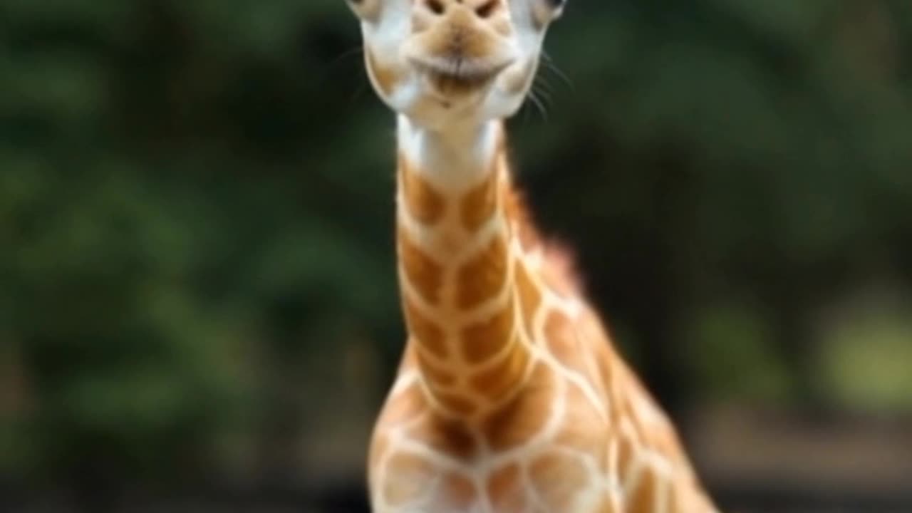 Giraffe cute baby