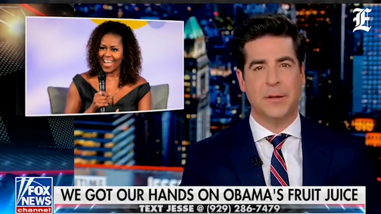 Jesse Watters, during Primetime, strongly criticizes Michelle Obama's PLEZi drinks