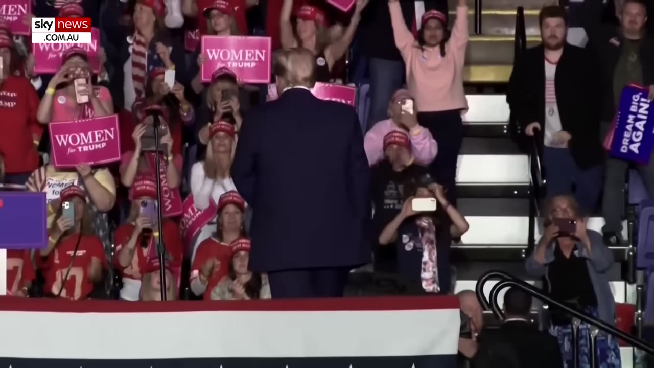 Donald Trump sends the crowd wild at latest rally with signature dance moves