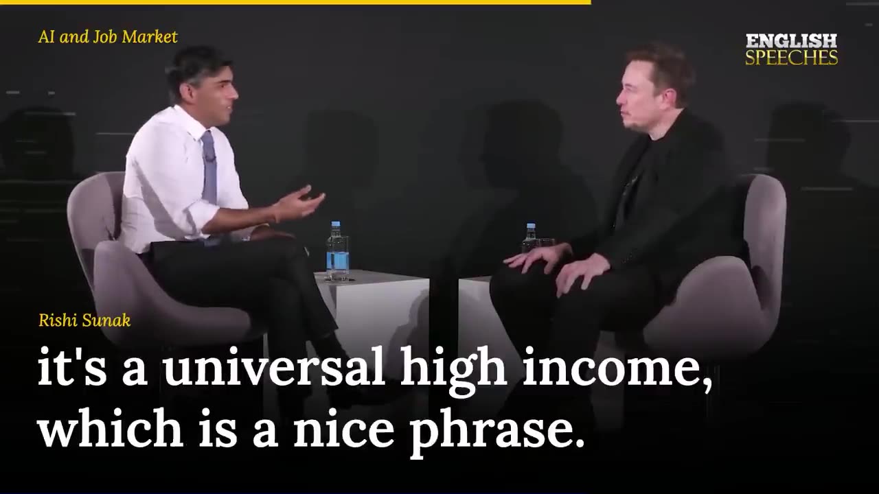 ENGLISH SPEECH | RISHI SUNAK & ELON MUSK: AI and the Future of Work (English Subtitles)