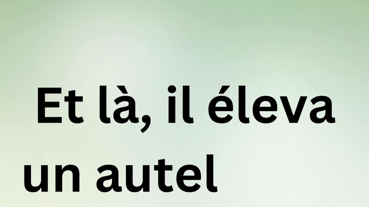 Genèse 33:20: "L'Édification de l'Autel : Dieu d'Israël"