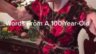 Grandma On her hundredth Birthday gives out secret to her healthy Life