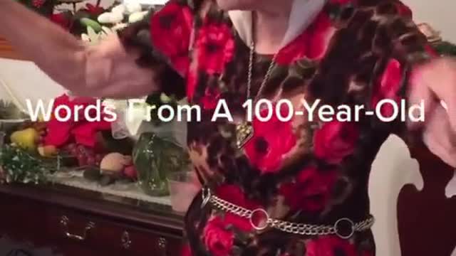 Grandma On her hundredth Birthday gives out secret to her healthy Life