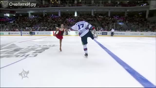 Figure skating from Ilya Kovalchuk and Alexei Morozov.