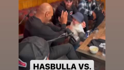 Hasbulla shows his skills to Mike Tyson