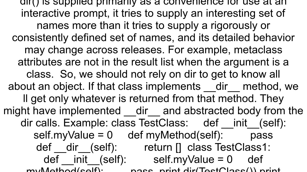 dir and help not showing all attributes of an object in python