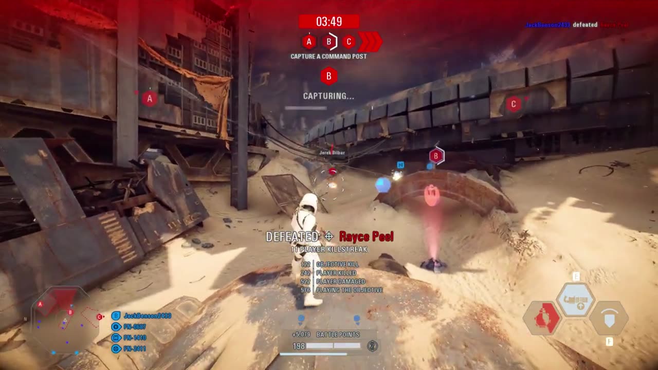 SWBF2 2017: Instant Action Mission (Attack) First Order Jakku Gameplay