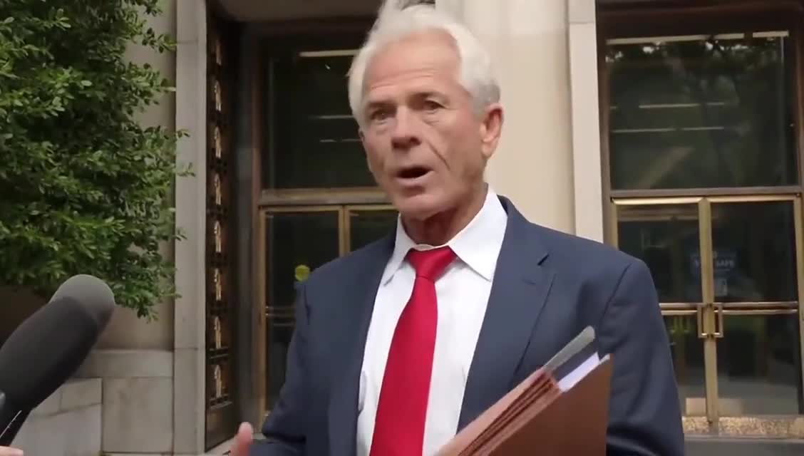 ⁣Former Trump adviser Peter Navarro: "They put me in handcuffs