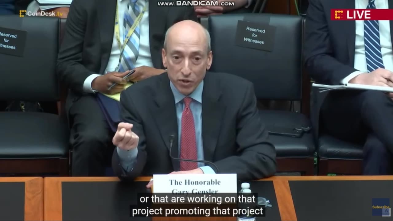 Gary Gensler speaks before the House Financial Services Committee