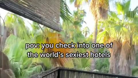 pov: you check into one of the world's sexiest hotels