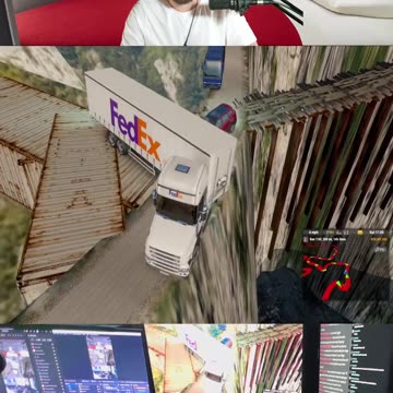 FedEx driver does perfect turn