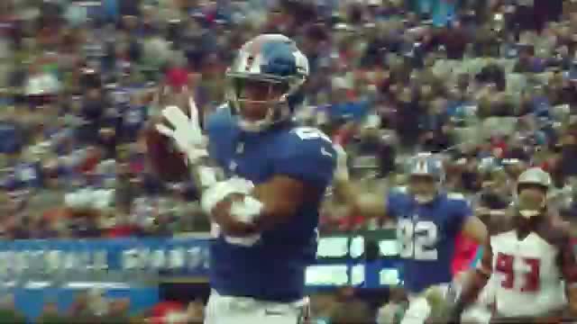 STERLING SHEPARD FIGHTS TROY HILL AT NEW YORK GIANTS/CLEVELAND BROWNS NFL JOINT