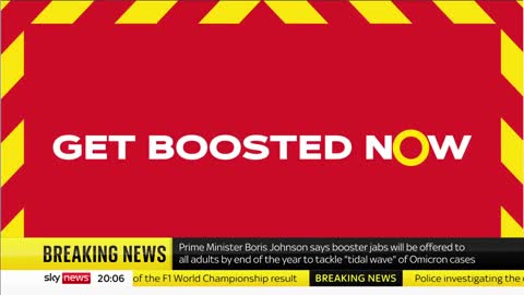 BREAKING: Over 18's get booster before 2022