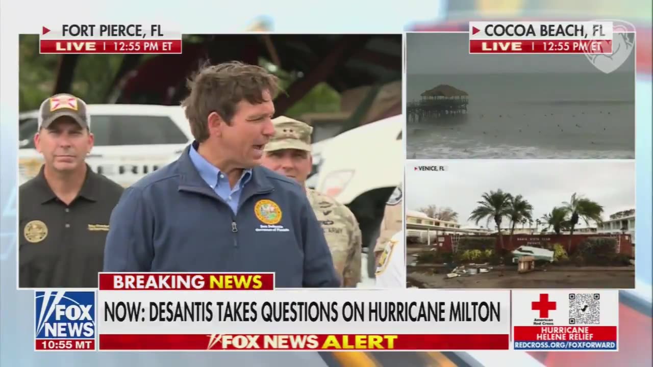 Ron DeSantis Gives Reporter Hurricane-History Lesson After Asking About Climate Change