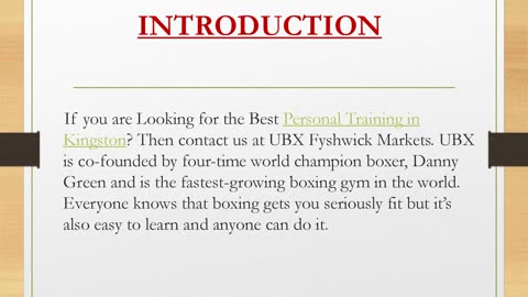 Best Personal Training in Kingston