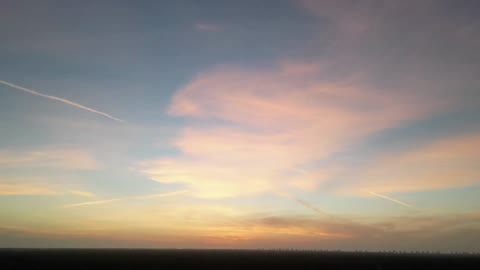 Naples Florida Sunset & Waxing Crescent Moon 11.25.22 DJI Mini 3 Pro Drone