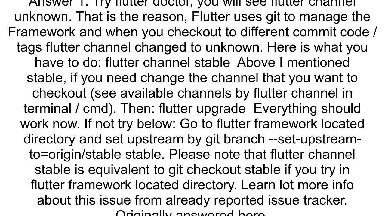 Flutter I can39t see any channel