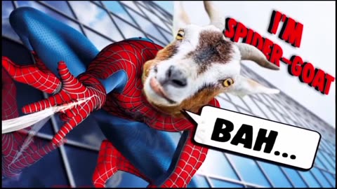 Goat spider man 😂