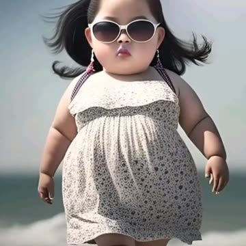 Amazing fat baby girl 😱 amazing styl