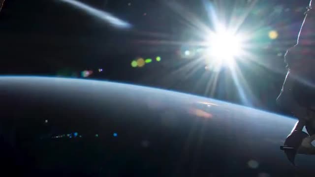 Sunset from space