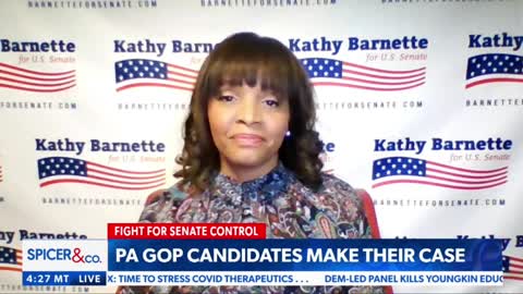 Kathy Barnette for U.S. Senate (R-PA) Newsmax w/Sean Spicer Clip #6