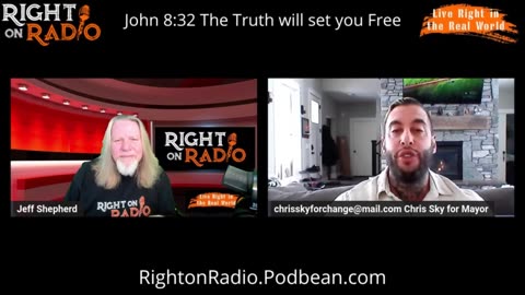 Chris Sky Speaks On Right on Radio: Did Jeff Make Chris Sky Cry. #ChrisSkyforMayor😎🔥