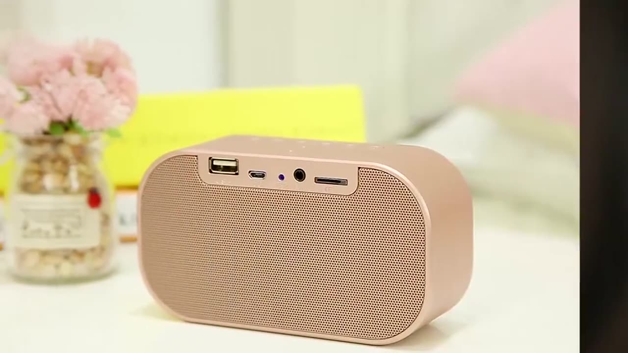 Wireless Bluetooth Low - tone Speaker With Alarm Clock